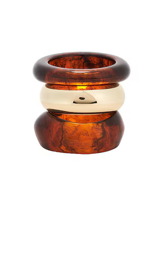 Bangles Set Of 3 in Amber & Gold | Revolve Clothing (Global)