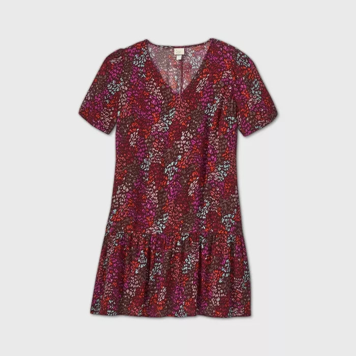 Women's Short Sleeve Ruffle Hem Dress - A New Day™ | Target