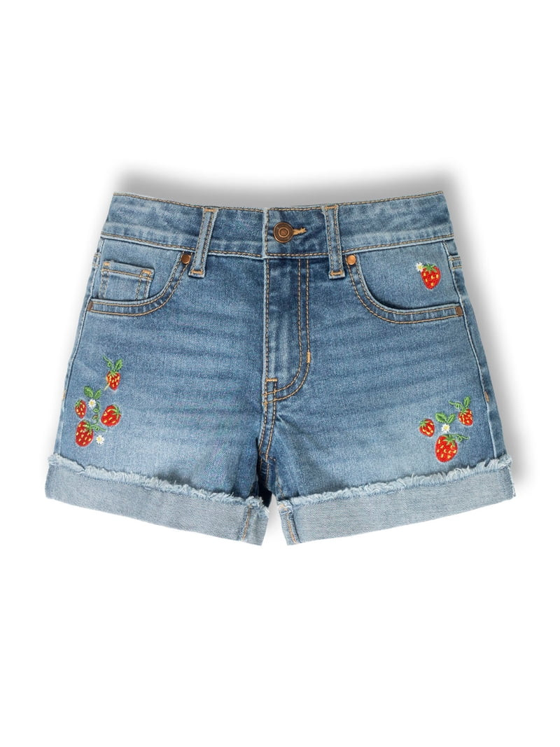 Wonder Nation Girls Fashion Denim Shorts, Size 5-18 | Walmart (US)