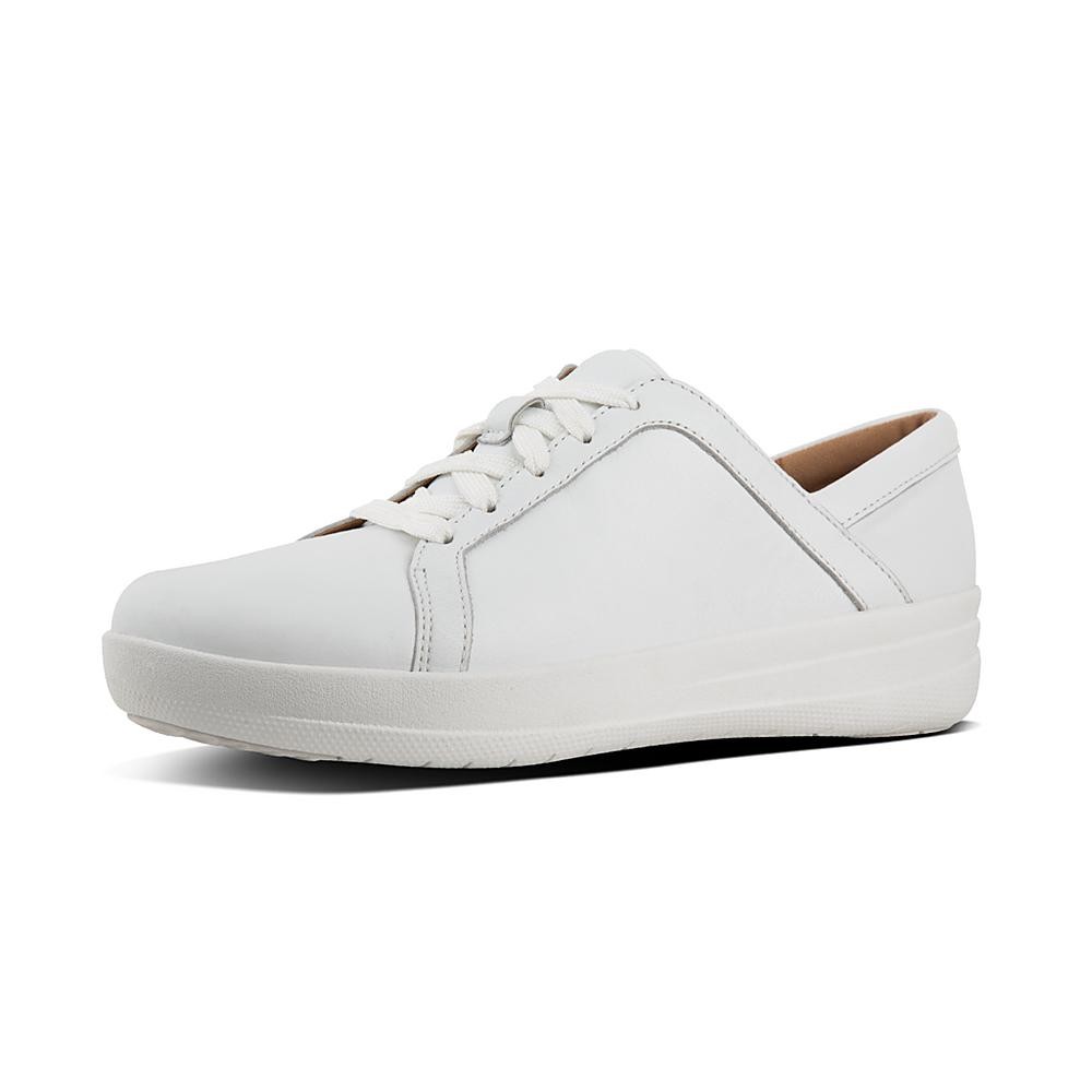 Leather Lace-Up Sneakers | FitFlop (US)