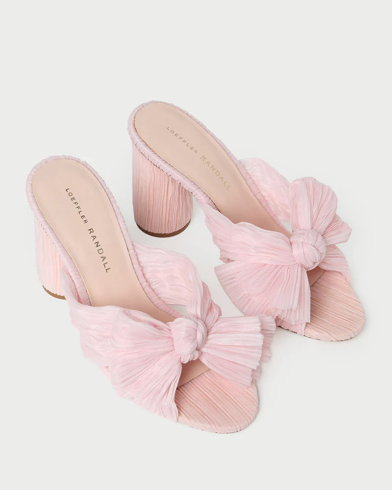 Penny Pink Pleated Bow Heel | Loeffler Randall