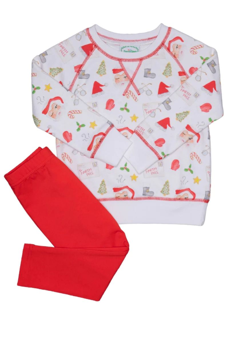 Letters to Santa Crewneck Sweater and Leggings Set | Grace and James Kids
