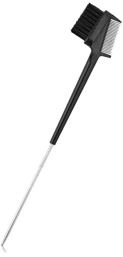 "Dosso Beauty 3-in-1 Edge Styling Brush, Black Colour, Baby Soft Bristles, Pointed Metal End-Desi... | Amazon (US)