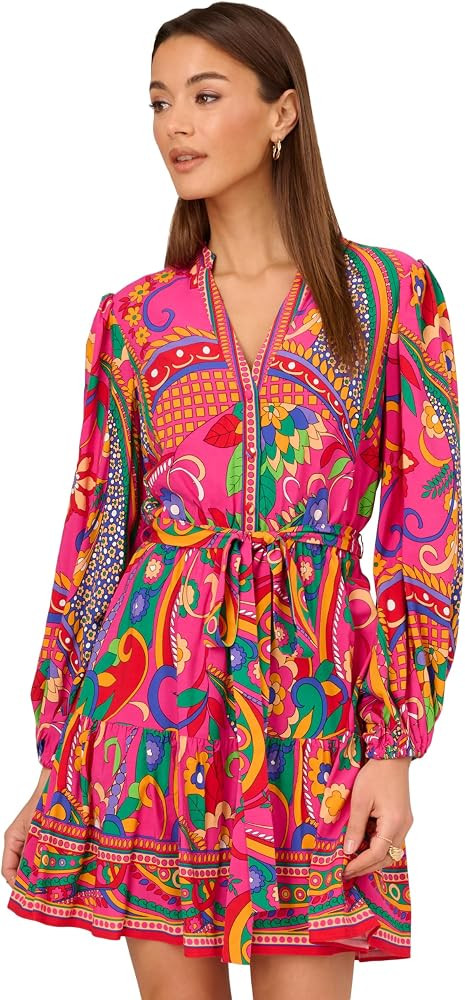 Adrianna Papell Printed Short Dress | Amazon (US)