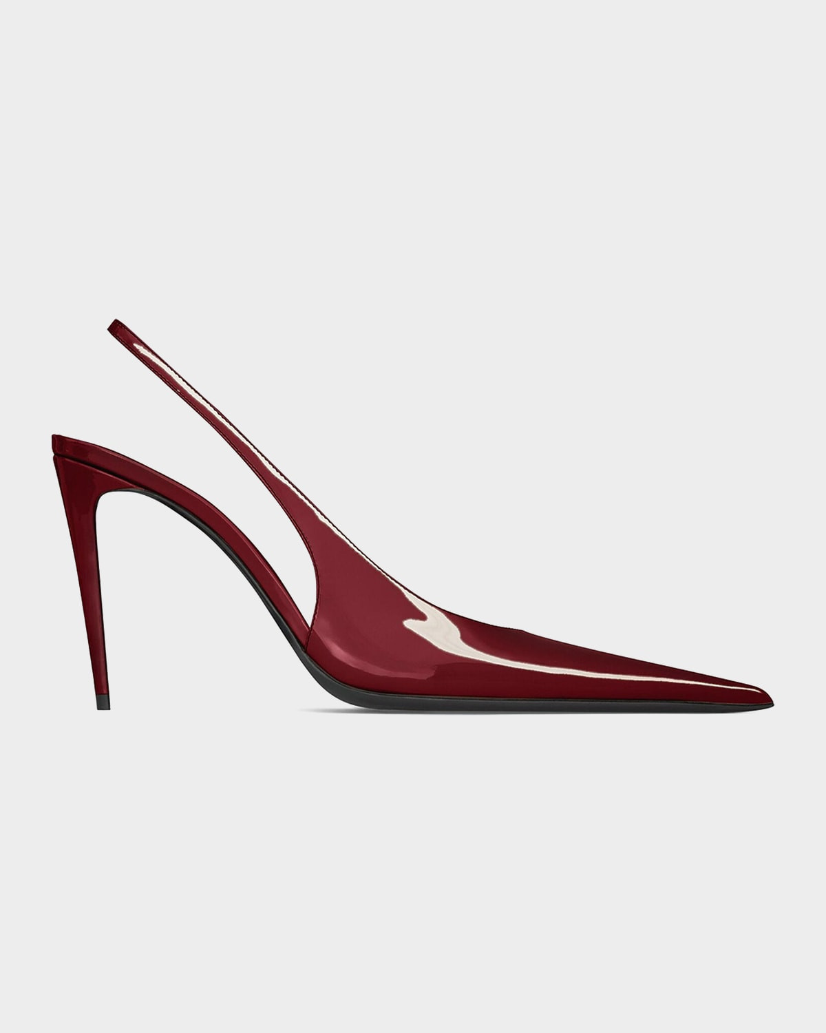 95mm Vernice Patent Leather Slingback Pumps | Neiman Marcus