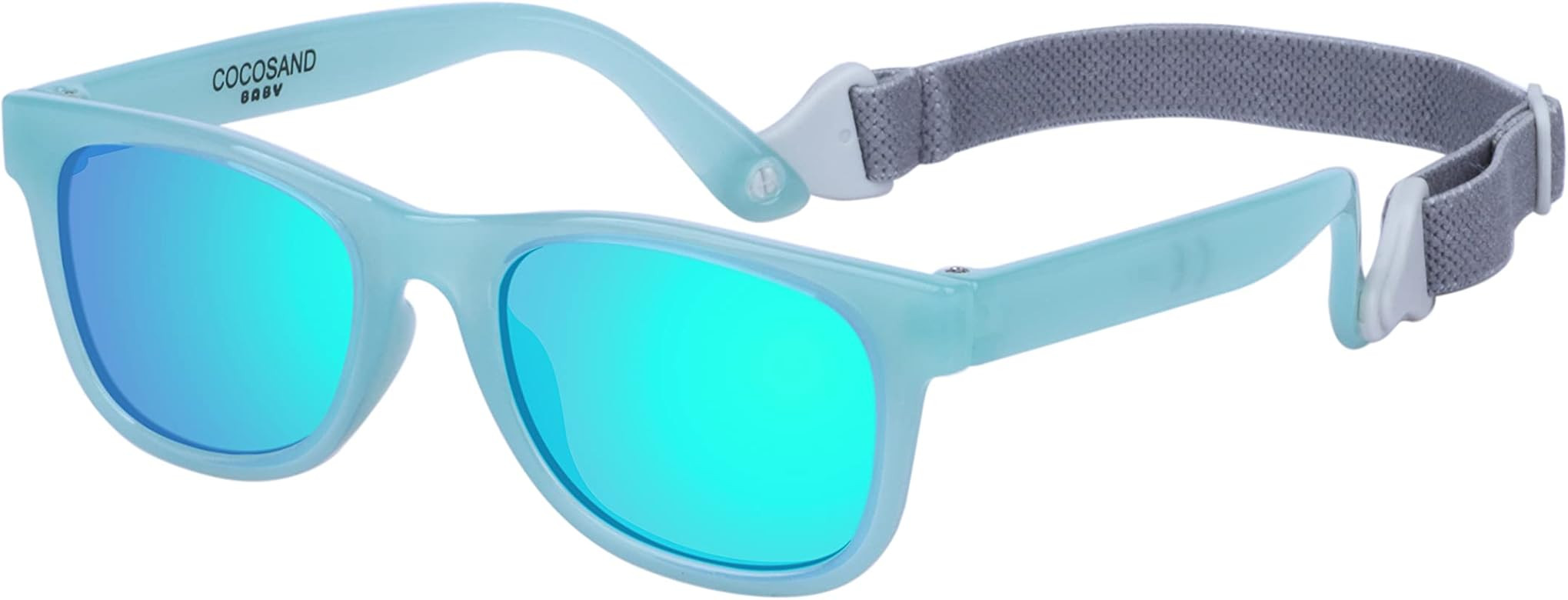 COCOSAND Baby Sunglasses with Strap UV400 Protection Flexible Frame For Girls Boys Age 0-24months | Amazon (US)