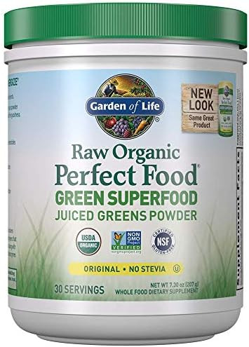 Garden of Life Raw Organic Perfect Food Green Superfood Juiced Greens Powder - Original Stevia-Fr... | Amazon (US)
