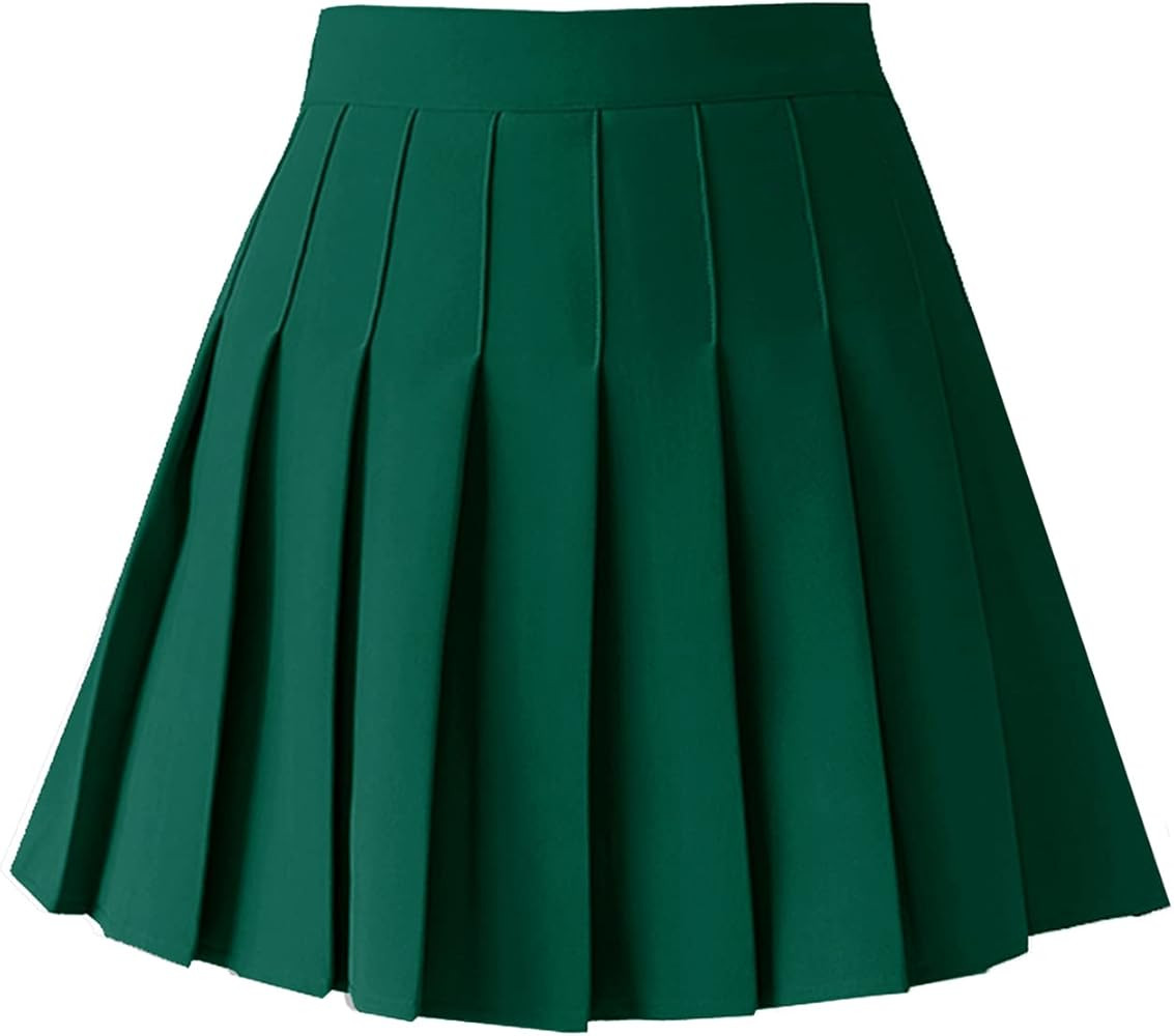 TONCHENGSD Women's High Waist Pleated Mini Skirt Skater Tennis Skirt | Amazon (US)