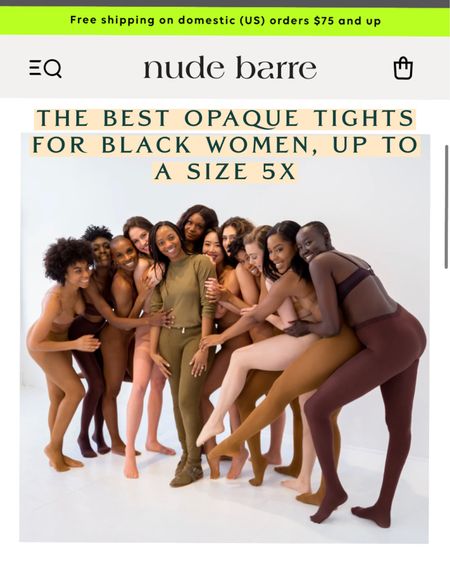 Winter is right around the corner and it’s so damn hard to find a pair of affordable opaque, well-made tights for fat, BLACK women. I love these from Black woman-owned company Nude Barre. They come in a variety of shades and they’re only $19.75 on HSN.com right now. 

Had to share!

#LTKunder50 #LTKsalealert #LTKcurves