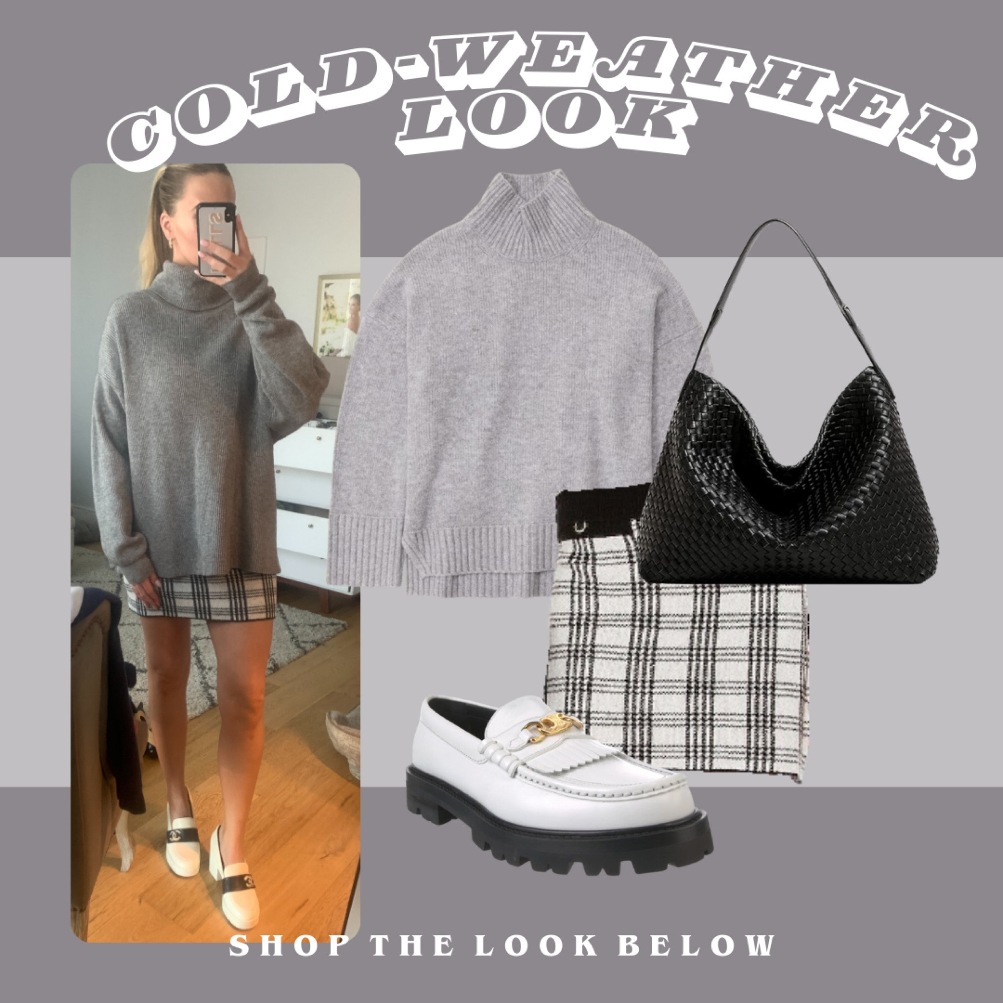 LTK SPRING SALE! LTK sale, Abercrombie, abercrombie sale, Elevated and cozy style! Love this look for a chilly day. Celine loafers, black hobo bag, grey free people sweater, revolve skirt 

#LTKsalealert #LTKworkwear #LTKSpringSale