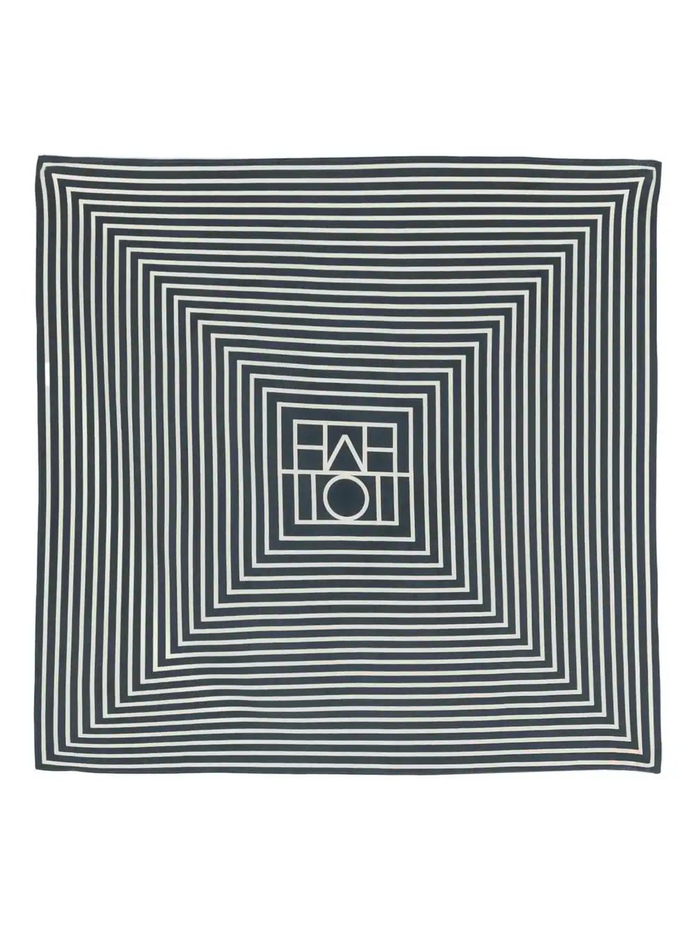 logo-print striped scarf | Farfetch Global
