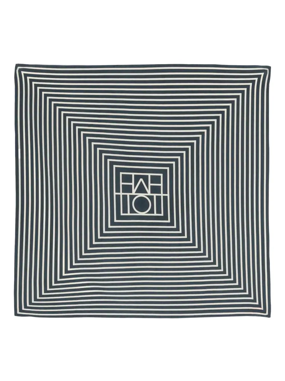logo-print striped scarf | Farfetch Global