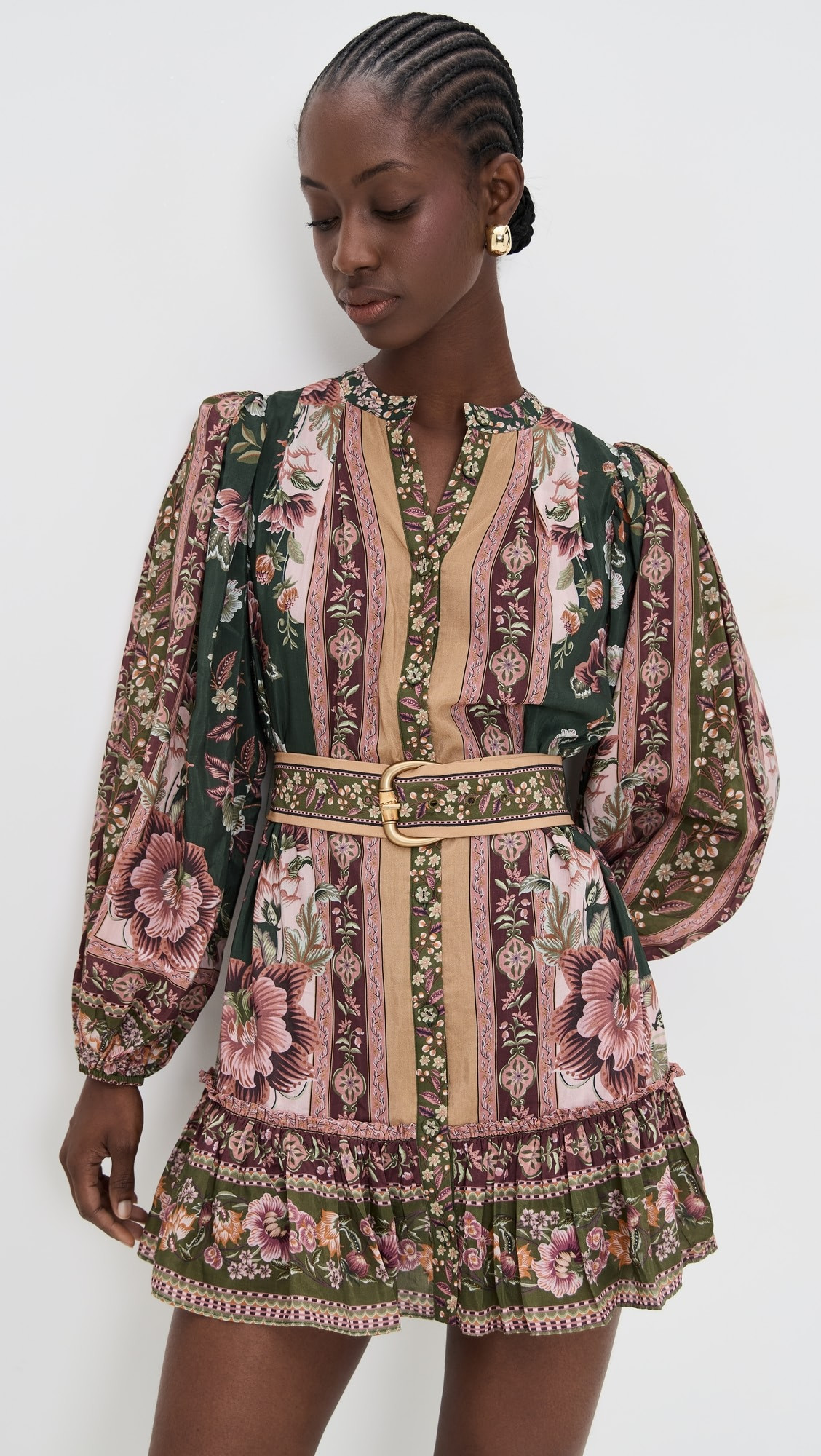 Flowering Garden Tree Green Mini Dress | Shopbop