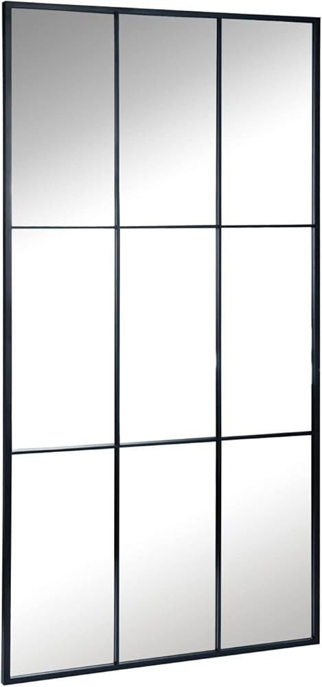 irbaniland 80x41 inch Floor Mirror Window Decorative Mirrors Rectangle Framed Window Pane Grid Mi... | Amazon (CA)