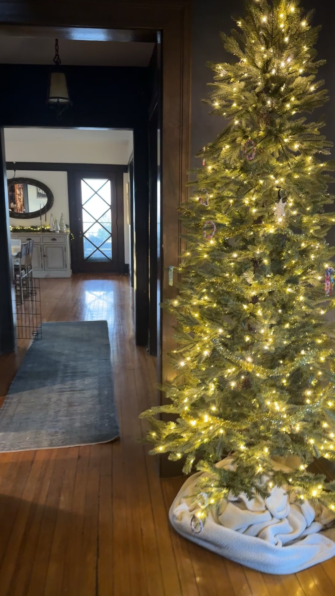 Slim entryway tree! 🌲 from Home Depot. We love this tree. Comes in regular width also  

#LTKSeasonal #LTKCyberWeek #LTKHoliday