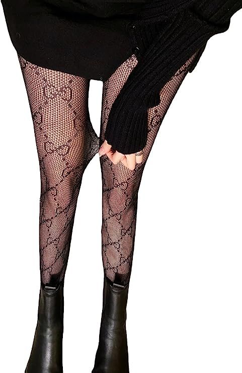 Fishnet Stockings, GG Tight-Fitting Fashion Tights, One Size Fits Everyone, Very Suitable for Cos... | Amazon (US)
