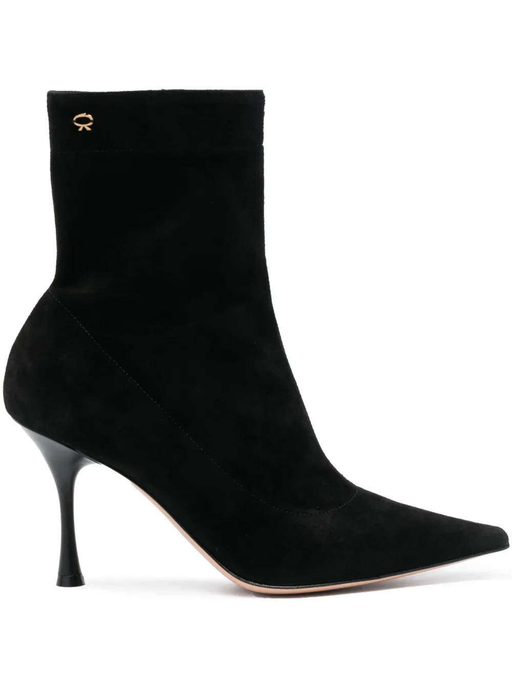 Gianvito Rossi Dunn 90mm Suede Ankle Boots - Farfetch | Farfetch Global