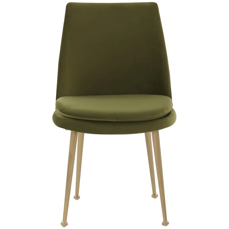 Olive Green Siena Velvet Side Chair | Wayfair North America