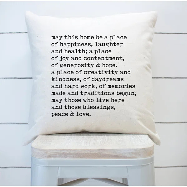 Irish Blessing Square Pillow Cover | Wayfair North America