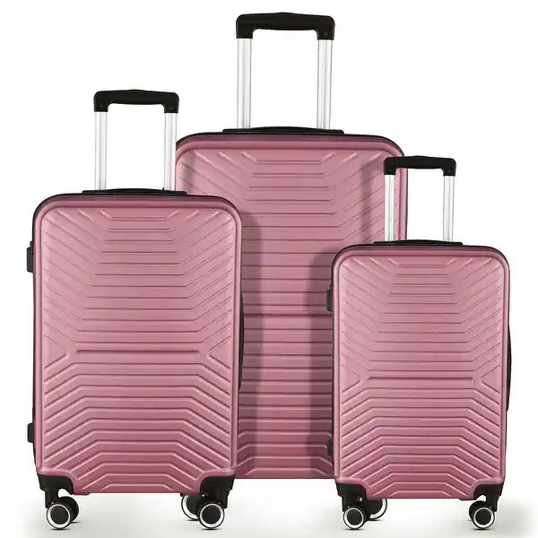 3pcs Durable Luggage Sets with Spinner Wheels and TSA Lock - - 37783748 | Bed Bath & Beyond
