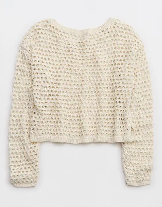 Aerie Crochet Vacay Sweater | American Eagle Outfitters (US & CA)