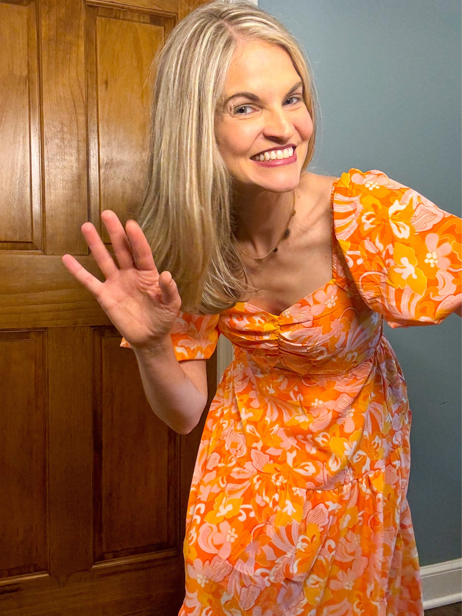 This dress is a bright beautiful color with fun yet not too revealing cutout. 

#LTKstyletip #LTKover40 #LTKSeasonal