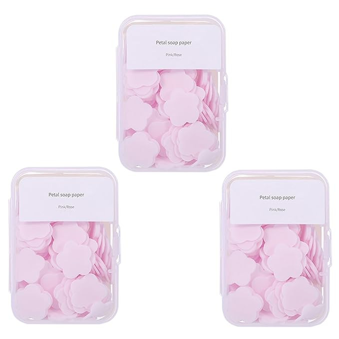 300pcs Portable Hand Washing Soap Sheets, Scented Mini Soap Sheets, Disposable Soluble Soap for O... | Amazon (US)
