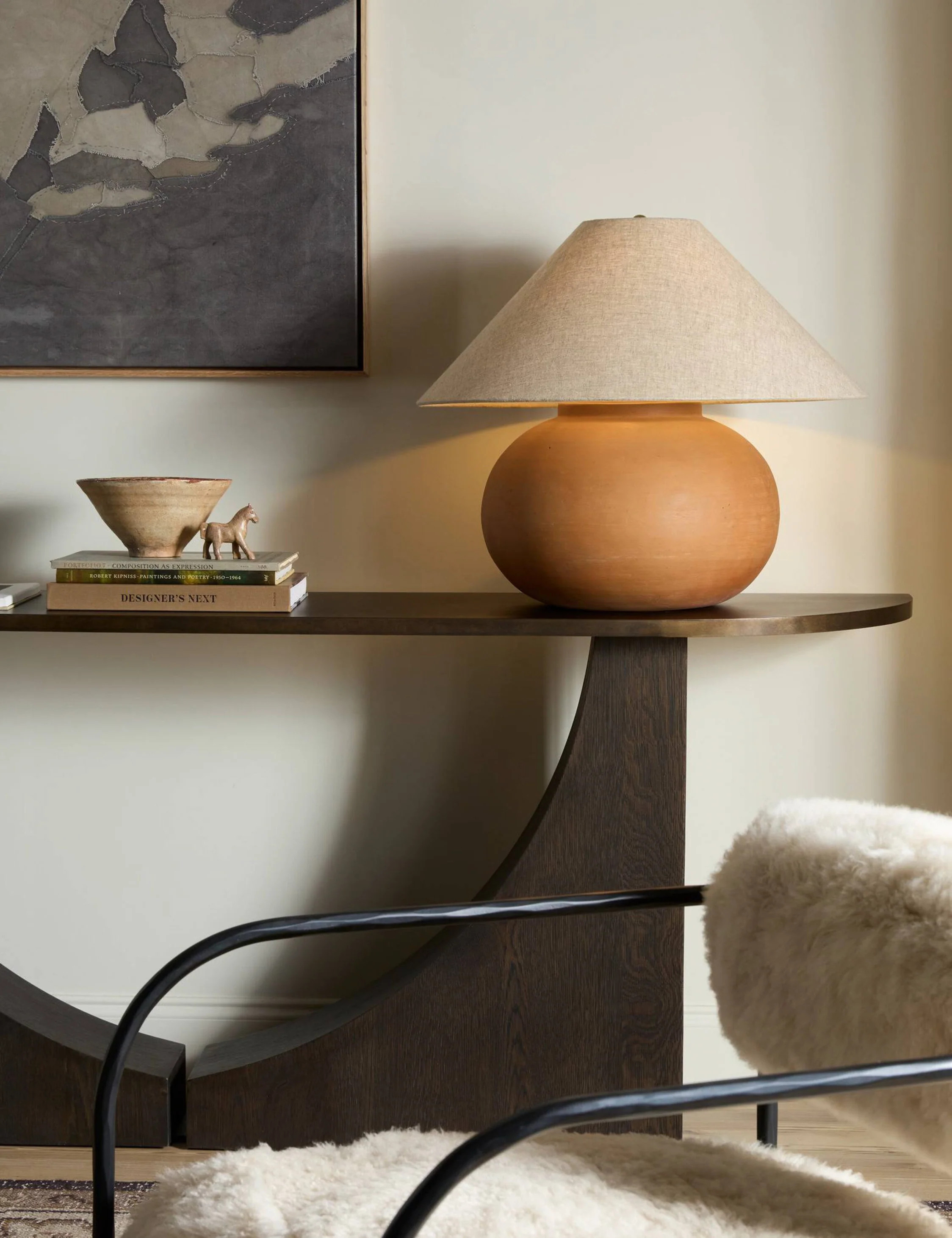 Serapo Table Lamp, Natural | Lulu and Georgia 