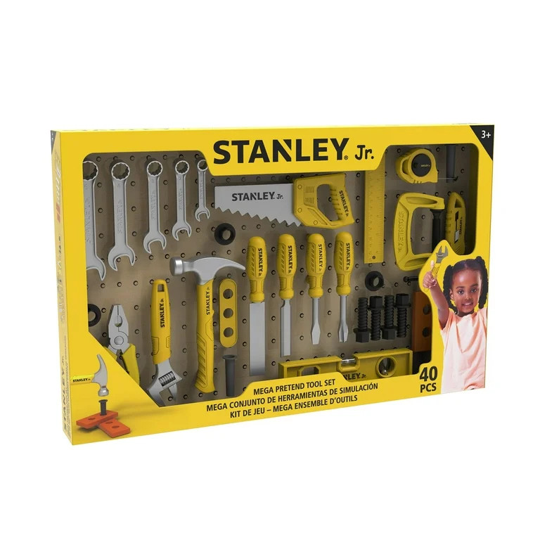 Stanley Jr. Kids Mega Pretend Play Hand Toolset | Walmart (US)