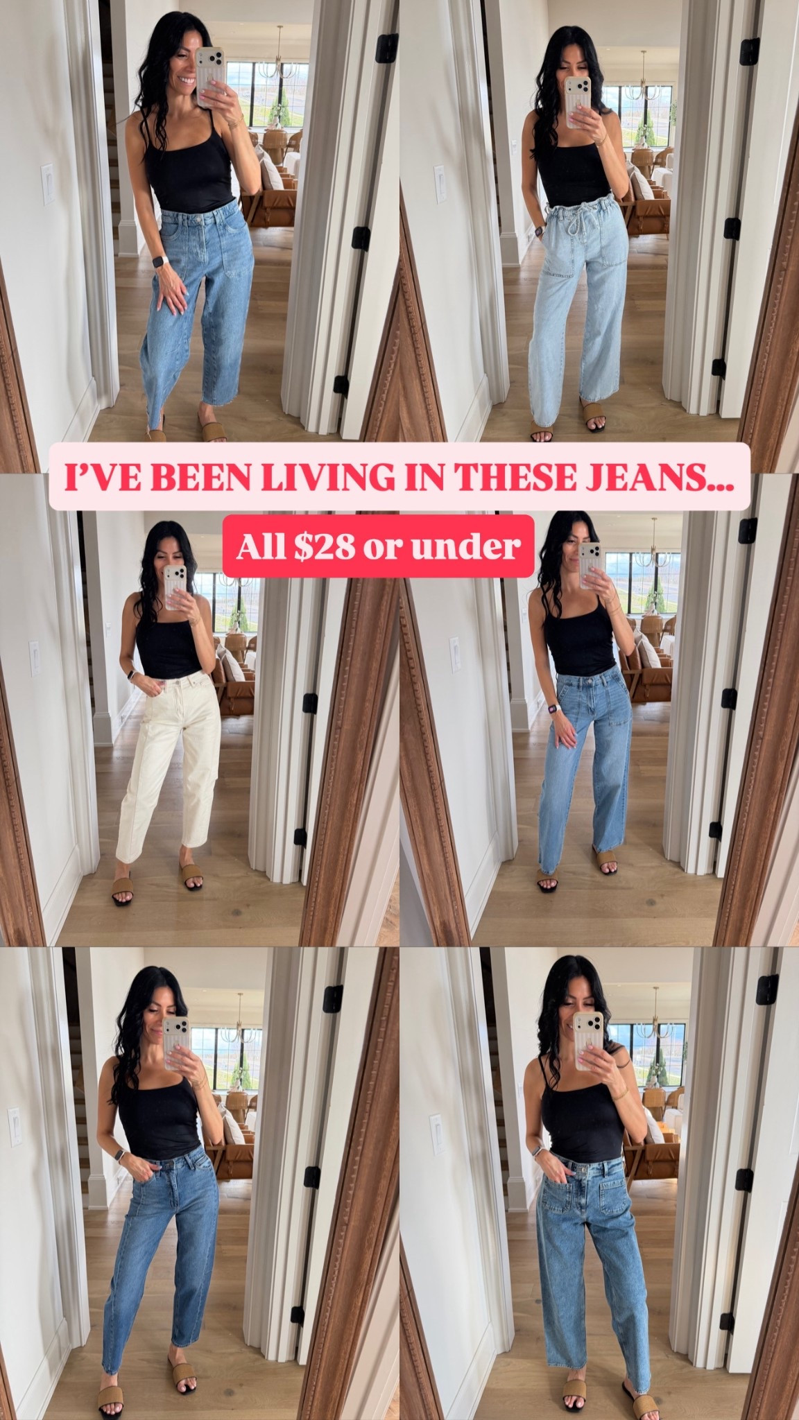 Your heard it right!! All UNDER $28! Stock up on my favorite jeans today 💗

#LTKSeasonal #LTKSpringSale #LTKgrwm