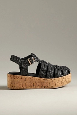 Silent D Fisherman Cork-Bottom Platform Flats | Anthropologie (US)