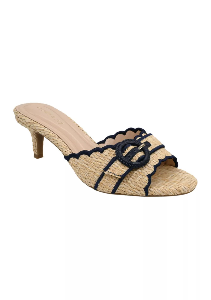 Astrid Scallop Trim Sandals | Belk
