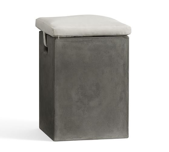 Concrete 13.5" Accent Stool | Pottery Barn (US)