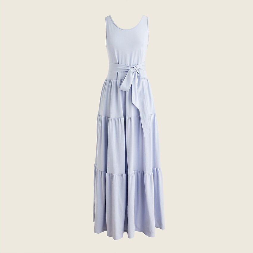 Broken-in jersey tiered maxi dress | J. Crew US