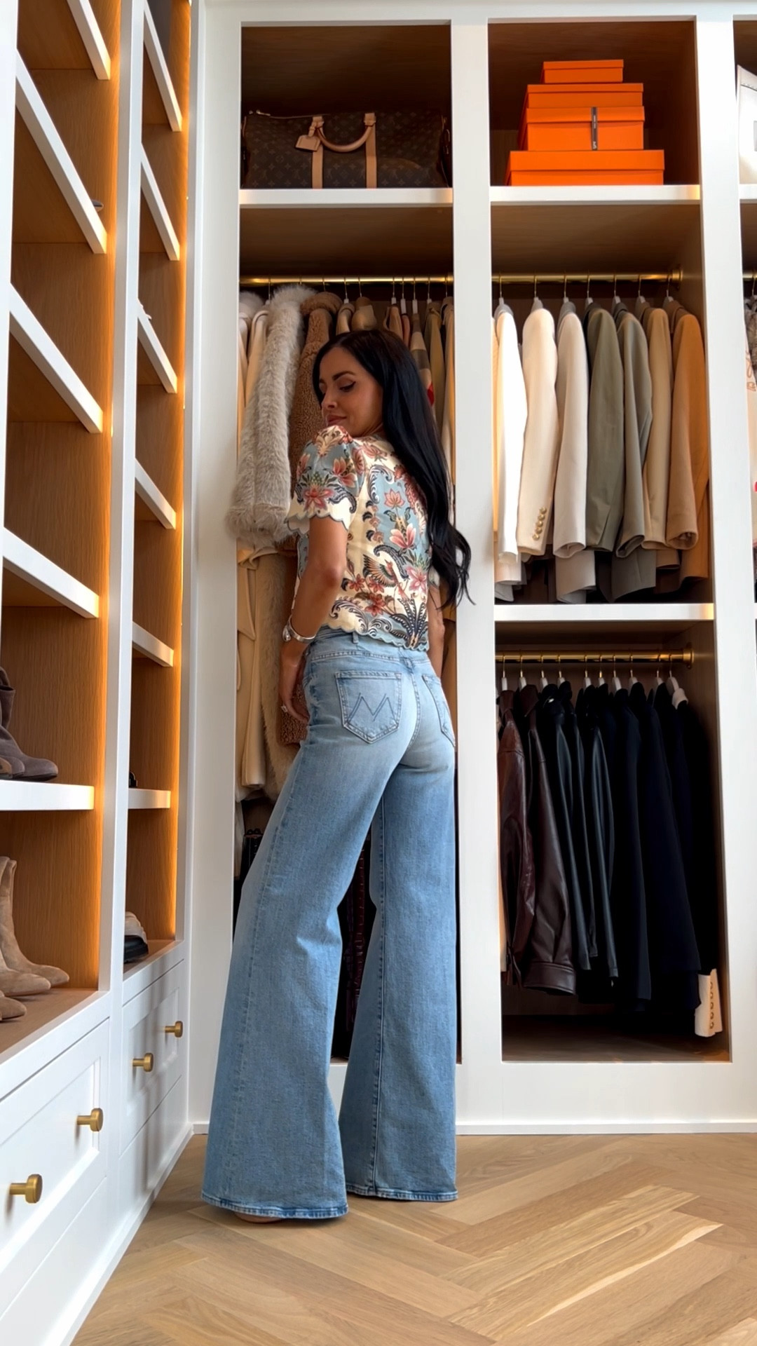 The most flattering jeans styled three ways for spring and the perfect go to for date night outfits. These are the kind of jeans that instantly make you feel put together and work with everything from a simple white tee to a feminine floral or lace top. Such an easy way to create multiple spring outfits with one staple pair.

Mother the Hustler jeans in I Confess - wearing a 23 runs TTS
Zara white tee - size XS
Farm Rio floral top - size XXS
Anthropologie lace top - size XS
Target denim shirt - size XS
Sam Edelman platform heels - runs TTS

miamiamine flattering jeans outfit ideas spring outfits 2026 date night outfits Mother Hustler jeans Zara white tee Farm Rio top Anthropologie lace top chic everyday style elevated casual looks



#LTKootd #LTKOver40 #LTKmomlife