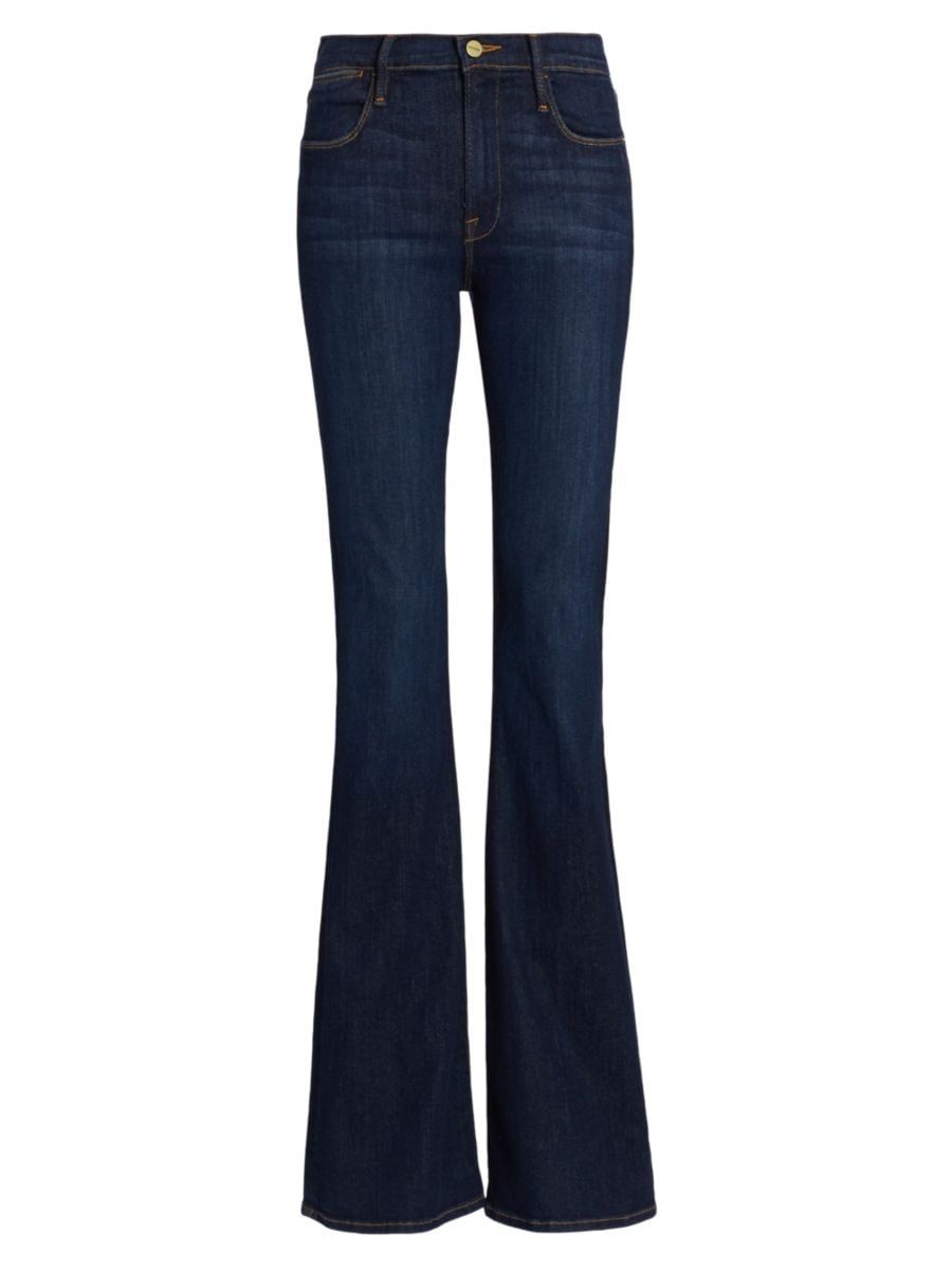 Le High High-Rise Stretch Flare Jeans | Saks Fifth Avenue