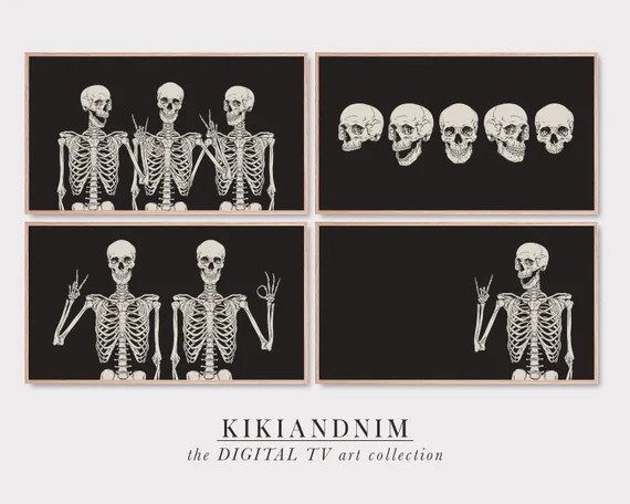 Halloween Frame Tv Art Set  Samsung Frame Tv Art  Funny - Etsy | Etsy (US)