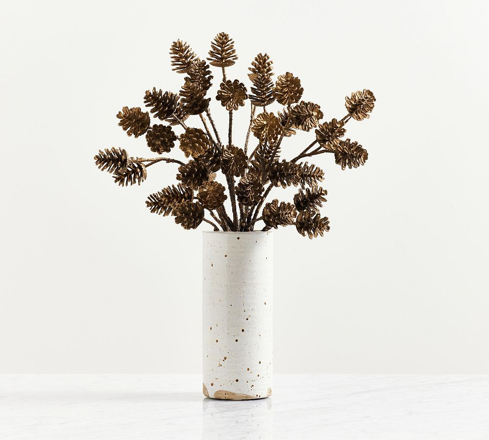 Faux Golden Pinecone Bundle | Pottery Barn (US)