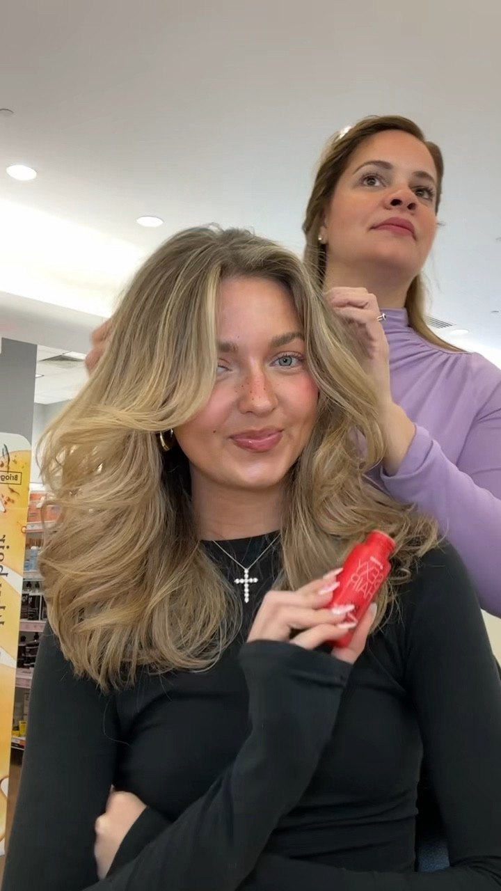 Ulta Beauty’s big sexy blowout for girl therapy 🩵🚿💆🏼‍♀️ This bouncy blowout was so good + all products are available at Ulta Beauty 💗💗 Everything linked below <3 #blowout #hairtutorial #hairtreatment 

#LTKSeasonal #LTKVideo #LTKbeauty