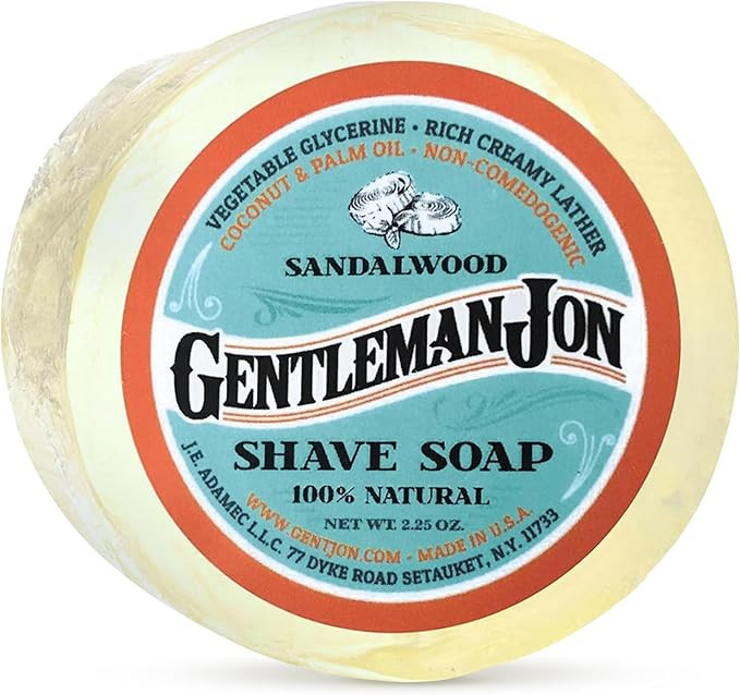 Gentleman Jon Sandalwood Shaving Soap for Men - Creates the Perfect Lather - Ideal for Smooth Sha... | Amazon (US)