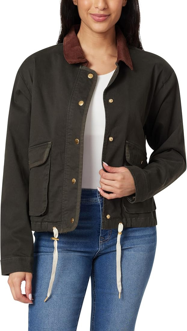 Angels Forever Young Women's Everflex Relaxed Stretch Canvas Barn Jacket | Amazon (US)