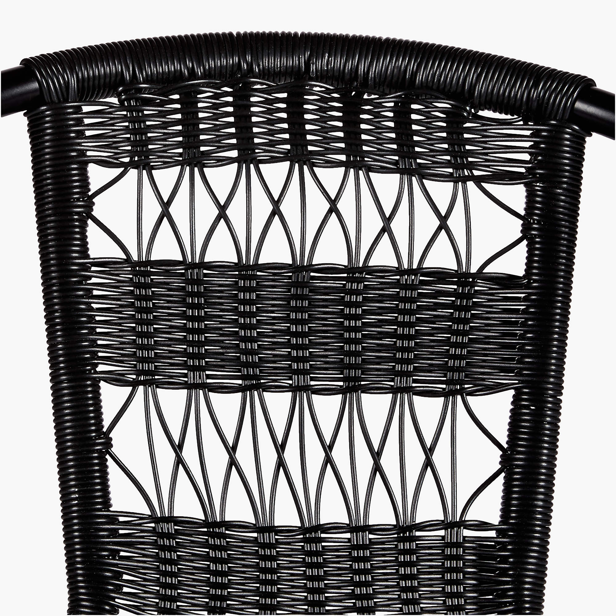 Rex Black Open Weave Outdoor Armchair + Reviews | CB2 | CB2