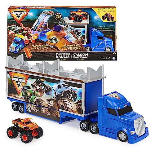 Monster Jam, Transforming Hauler Playset and Storage with Exclusive El Toro Loco Monster Truck, 1... | Amazon (US)