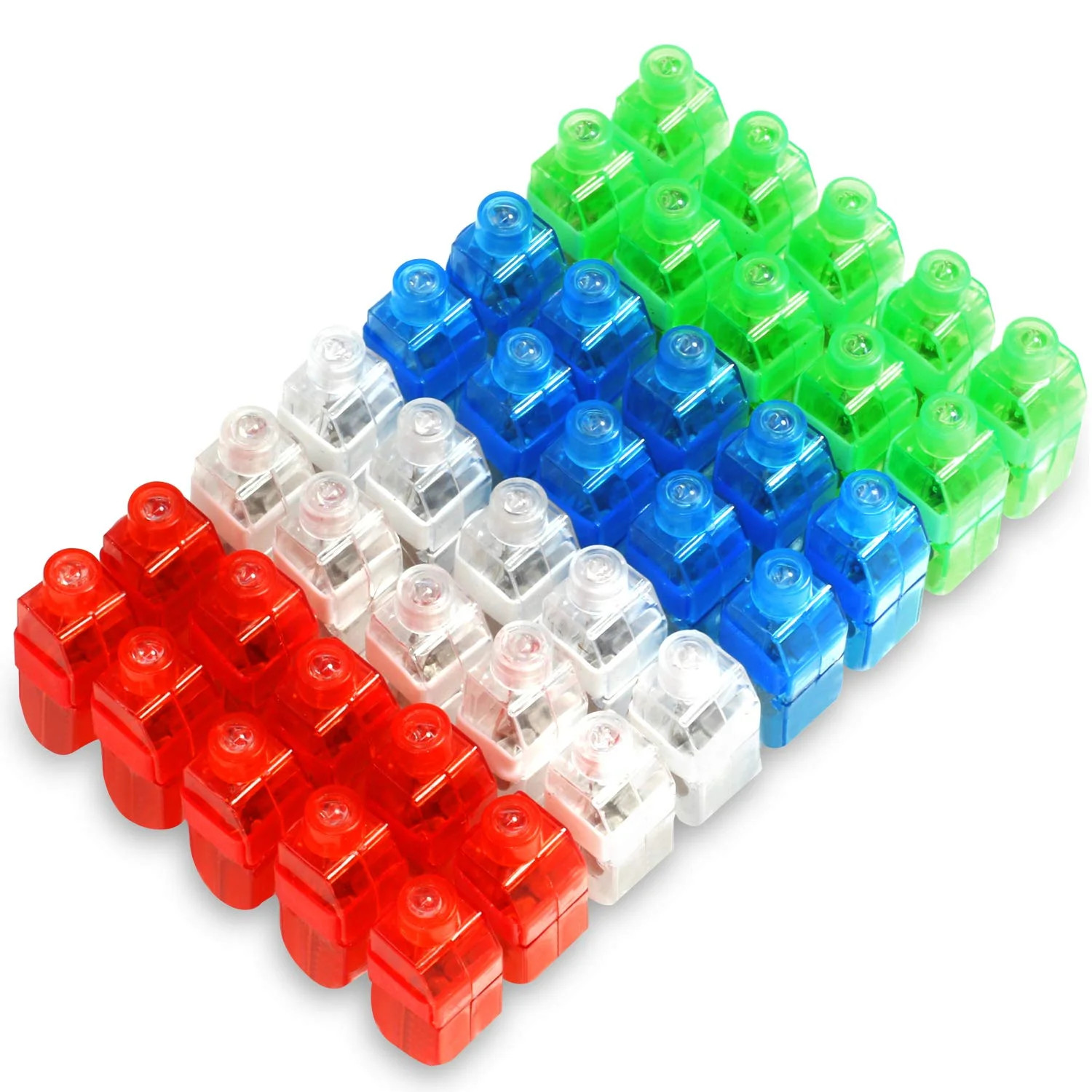 40Pcs LED Party Finger Lights for Kids, LED Finger Flashlight Light Up Finger Ring Toys for Party... | Walmart (US)