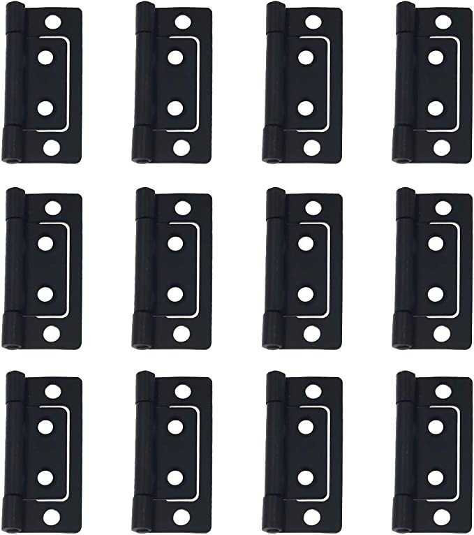 Luomorgo 12 Pcs Non Mortise Hinges Heavy Duty Chest Hinges for Door Cabinet Cupboard, 2" x 0.95",... | Amazon (US)