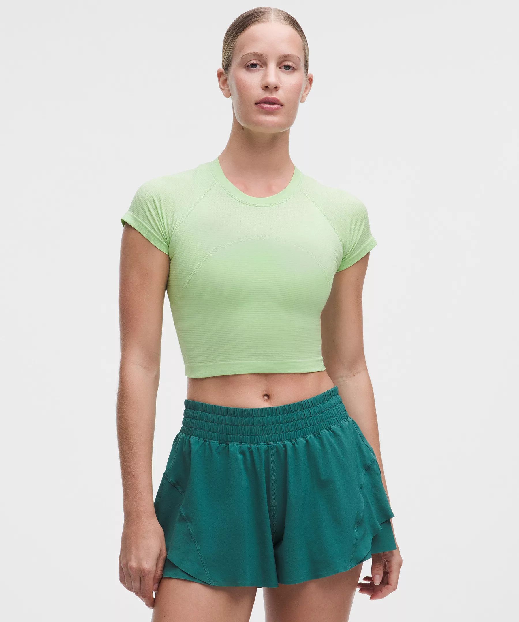 Swiftly Tech Cropped Short-Sleeve Shirt 2.0 | lululemon (CA)