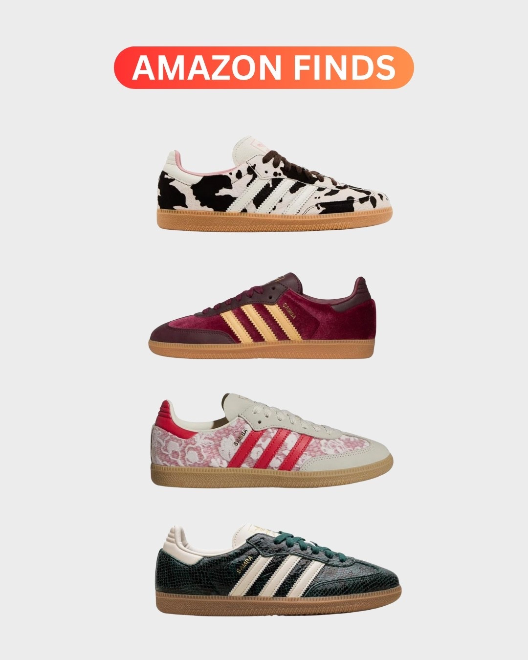 Amazon Prime Finds, adidas sambas, sneakers, adidas 