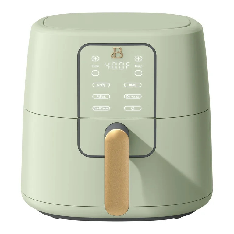 Beautiful 6 Qt Air Fryer with TurboCrisp Technology, EverGood Ceramic Nonstick Coating, Sage Gree... | Walmart (US)
