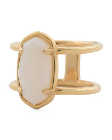 18k Gold Plated Sterling Silver Elyse Ring | TJ Maxx