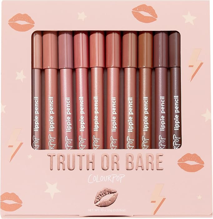 ColourPop Lippie Lip Pencil Vault - 10 High-Pigment, Long-Lasting & Sharpenable Lip Liners with H... | Amazon (US)
